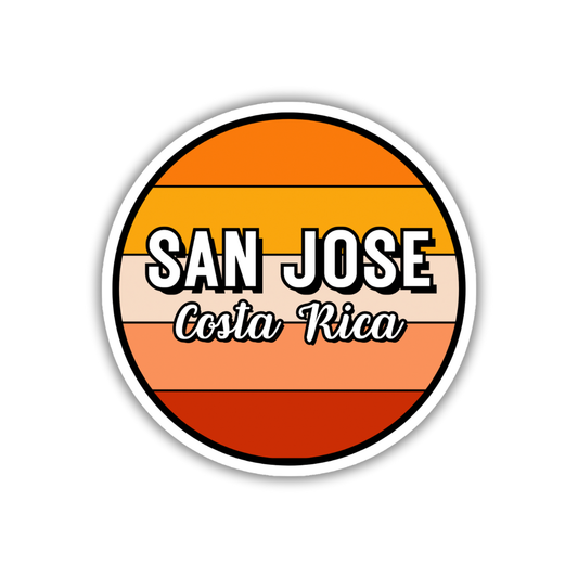 San Jose, Costa Rica Circle Sticker