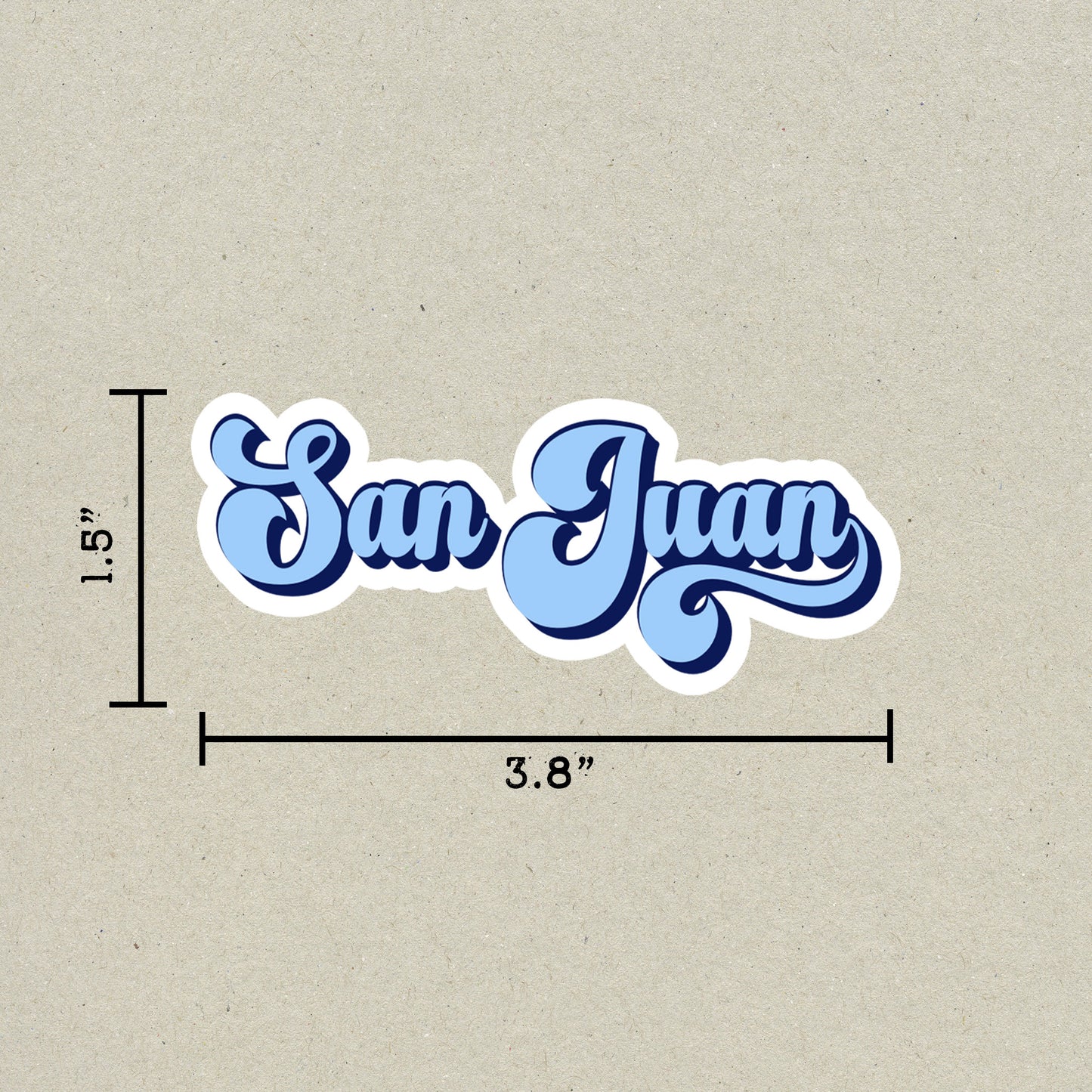 San Juan Vintage Sticker