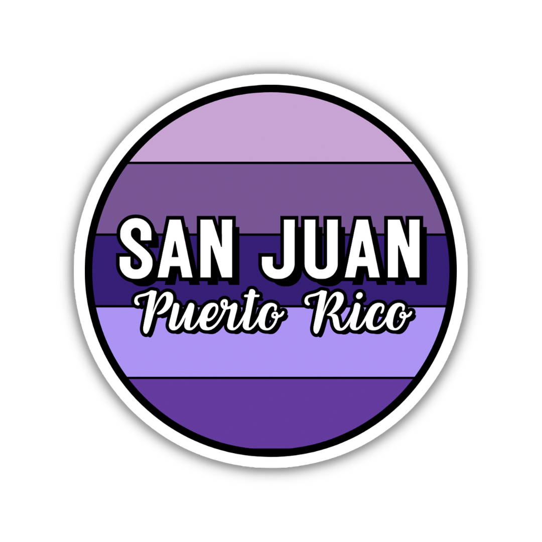 San Juan, Puerto Rico Circle Sticker