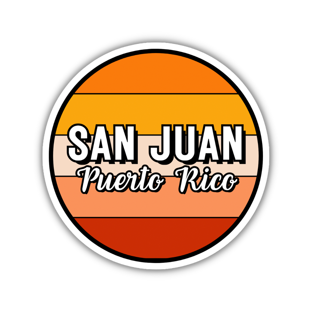 San Juan, Puerto Rico Circle Sticker