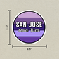 San Jose, Costa Rica Circle Sticker