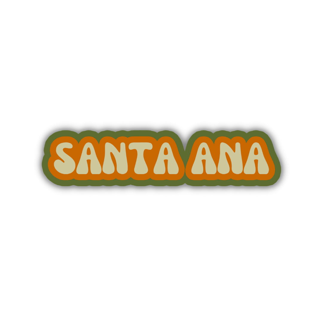 Santa Ana Cloud Sticker