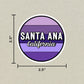 Santa Ana, California Circle Sticker