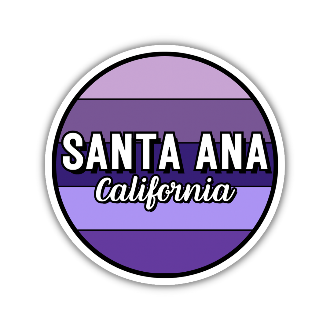 Santa Ana, California Circle Sticker