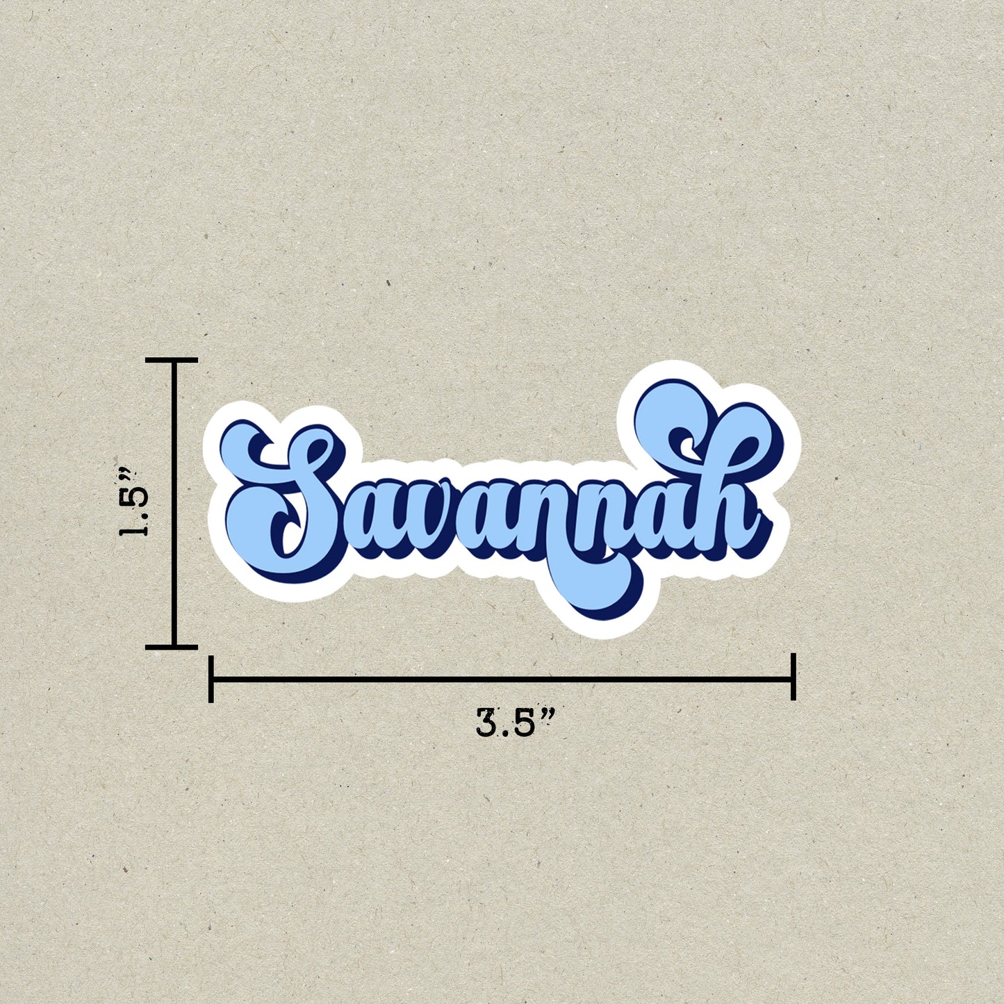 Savannah Vintage Sticker