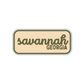 Savannah, Georgia Retro Travel Sticker – Colorful Vinyl Decal for Laptop, Water Bottle & Luggage