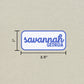 Savannah, Georgia Retro Travel Sticker – Colorful Vinyl Decal for Laptop, Water Bottle & Luggage