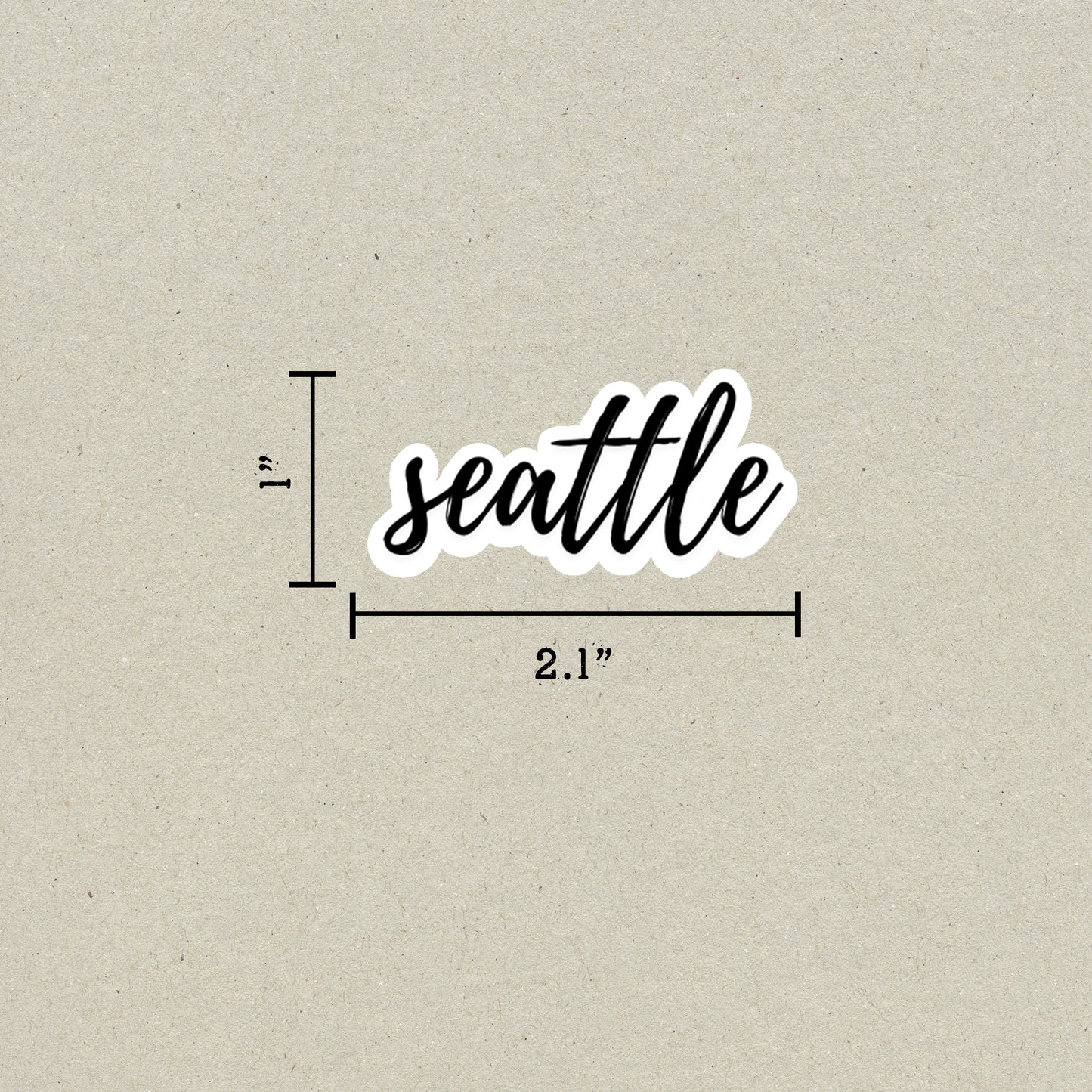 Seattle Cursive Sticker