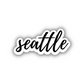 Seattle Cursive Sticker