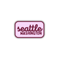 Seattle, Washington Retro Travel Sticker – Colorful Vinyl Decal for Laptop, Water Bottle & Luggage