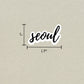 Seoul Cursive Sticker