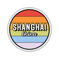 Shanghai, China Circle Sticker