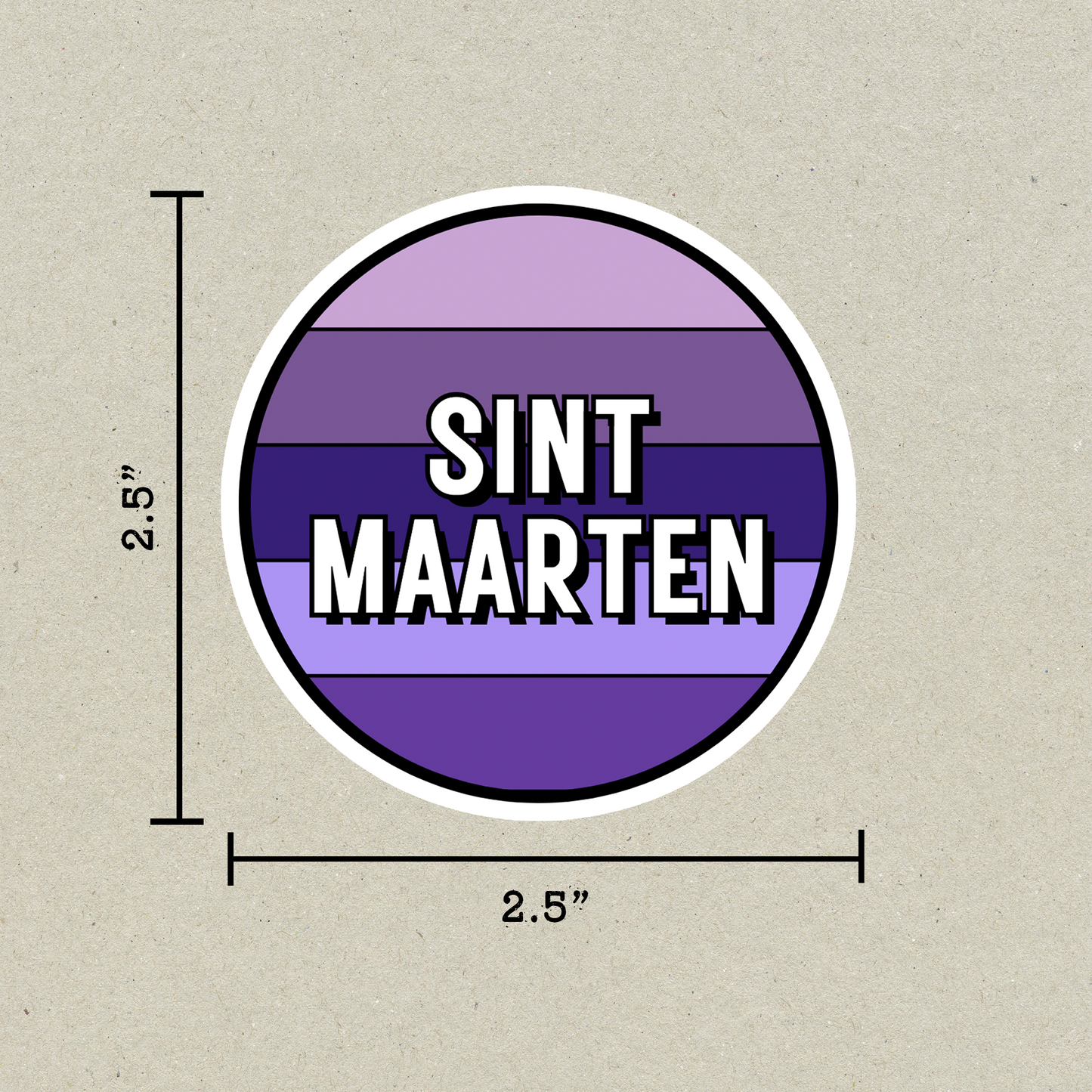 Sint Maarten Circle Sticker