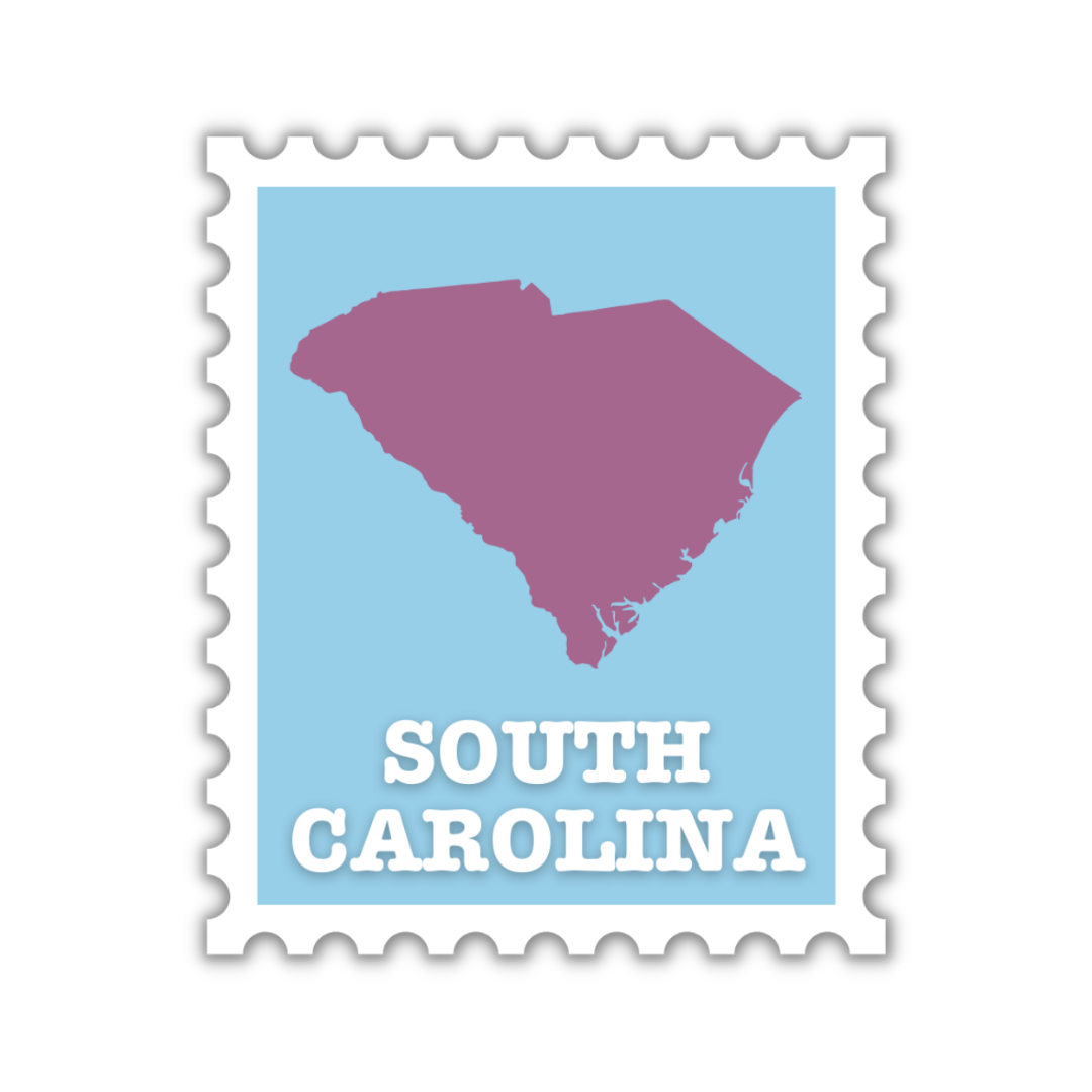 South Carolina Stamp Sticker