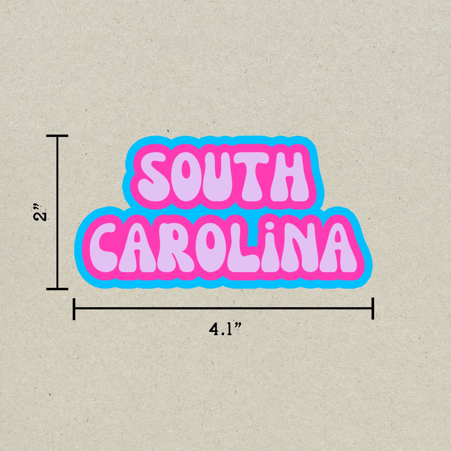 South Carolina Cloud Sticker