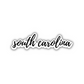 South Carolina Cursive Sticker