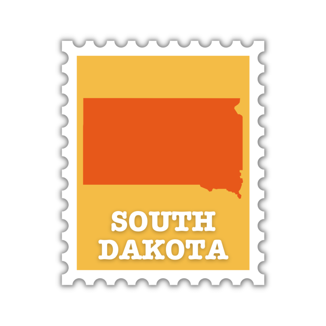 South Dakota Stamp Sticker