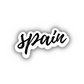 Spain Cursive Sticker