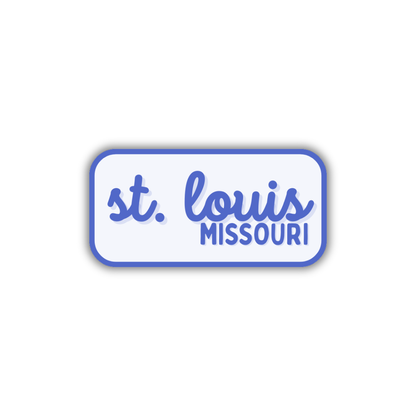 St. Louis, Missouri Retro Travel Sticker – Colorful Vinyl Decal for Laptop, Water Bottle & Luggage