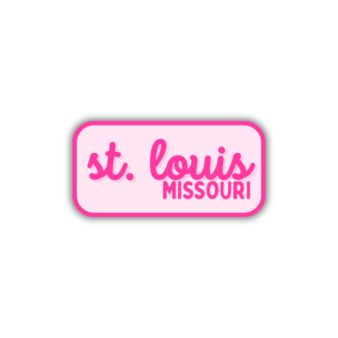 St. Louis, Missouri Retro Travel Sticker – Colorful Vinyl Decal for Laptop, Water Bottle & Luggage