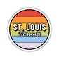 St. Louis, Missouri Circle Sticker