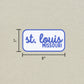 St. Louis, Missouri Retro Travel Sticker – Colorful Vinyl Decal for Laptop, Water Bottle & Luggage