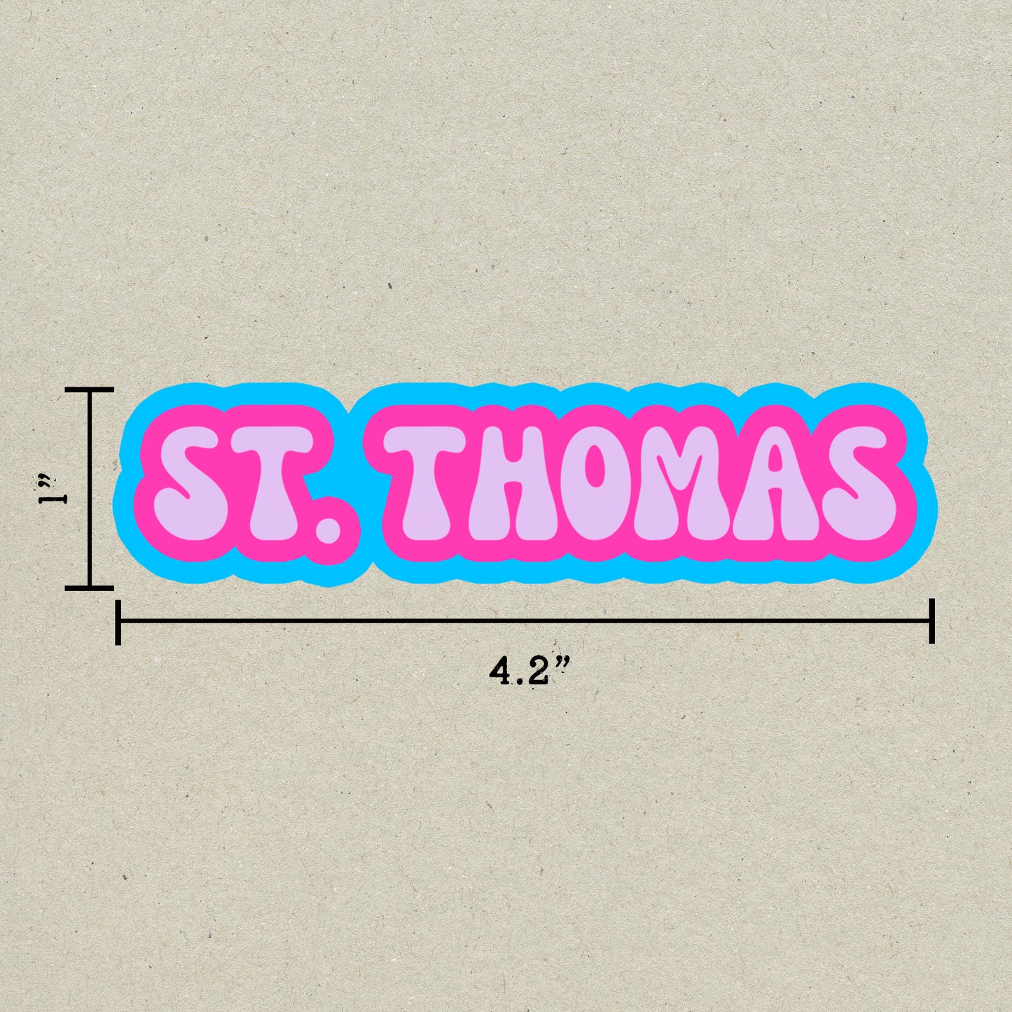 St. Thomas Cloud Sticker