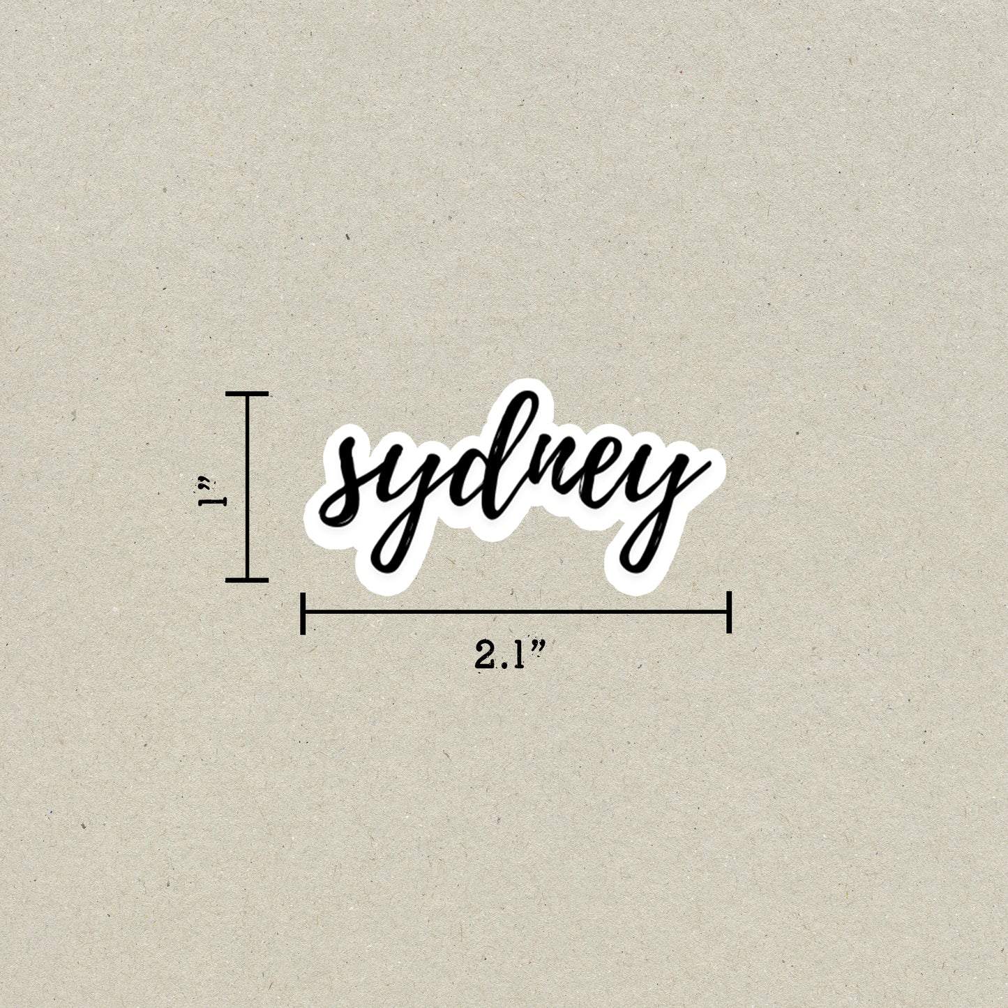 Sydney Cursive Sticker