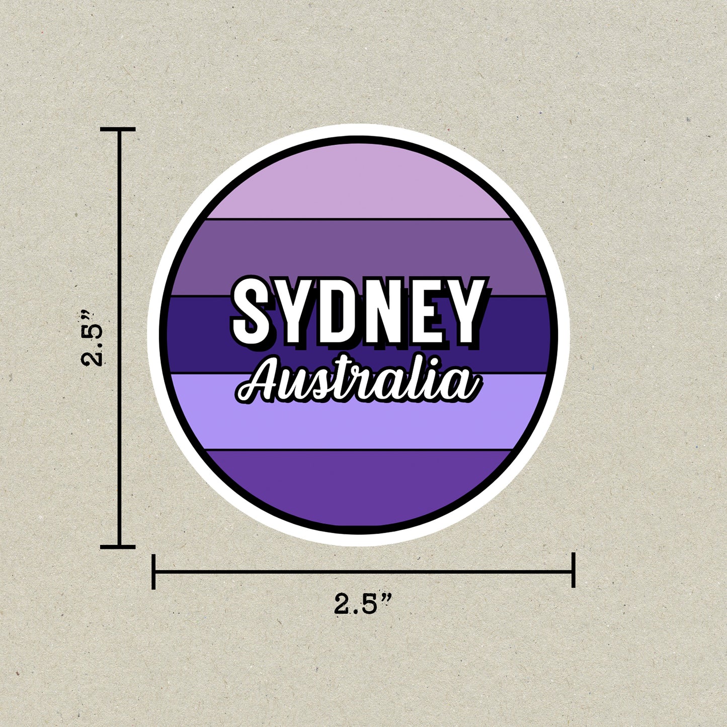 Sydney, Australia Circle Sticker