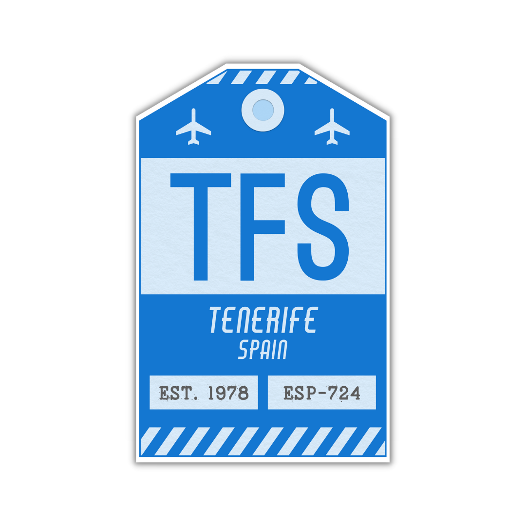 TFS Vintage Luggage Tag Sticker