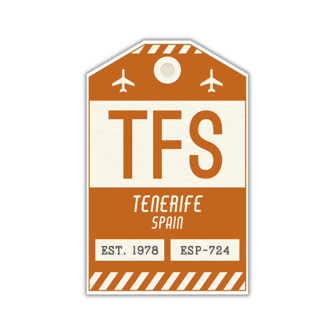 TFS Vintage Luggage Tag Sticker