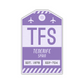 TFS Vintage Luggage Tag Sticker