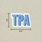 TPA Double Layered Sticker