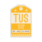 TUS Vintage Luggage Tag Sticker