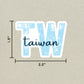 Taiwan Country Code Sticker