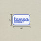 Tampa, Florida Retro Travel Sticker – Colorful Vinyl Decal for Laptop, Water Bottle & Luggage