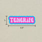 Tenerife Cloud Sticker