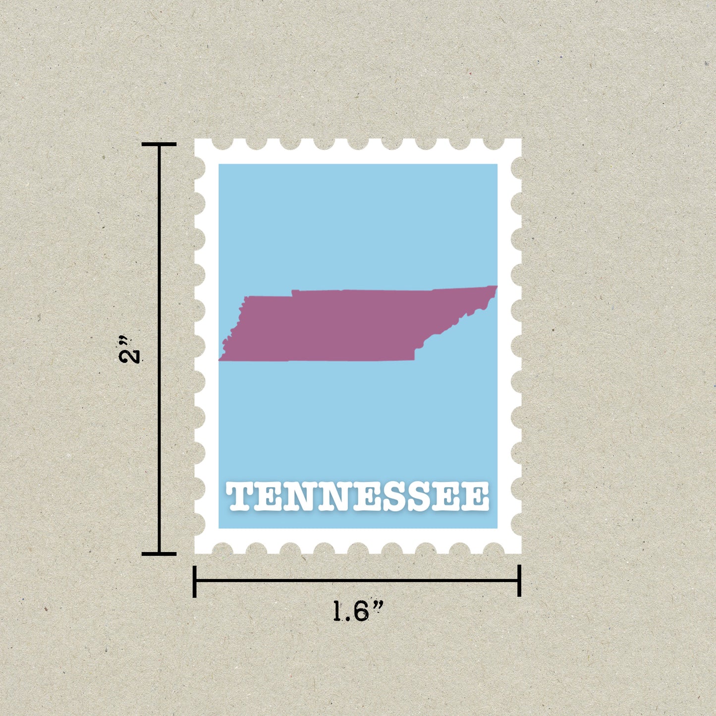 Tennessee Stamp Sticker