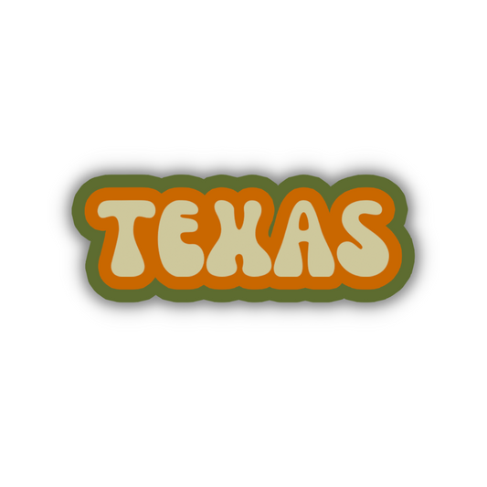 Texas Cloud Sticker