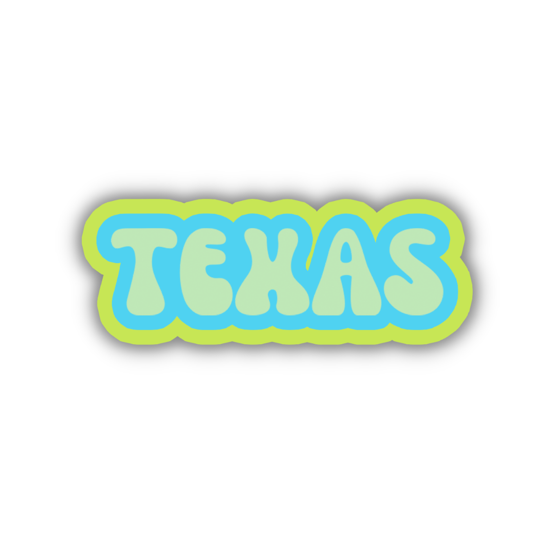 Texas Cloud Sticker