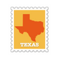 Texas Stamp Sticker