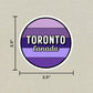 Toronto, Canada Circle Sticker