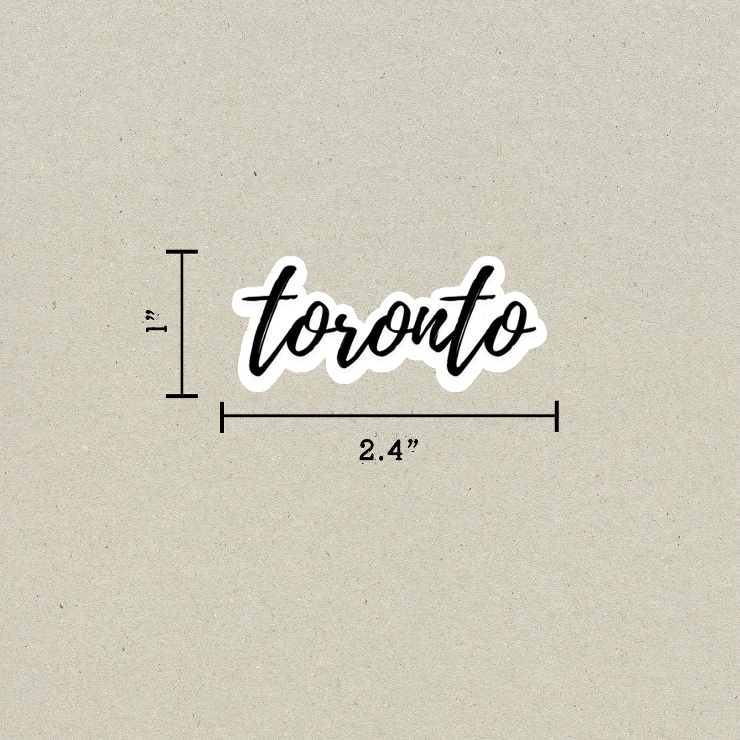 Toronto Cursive Sticker