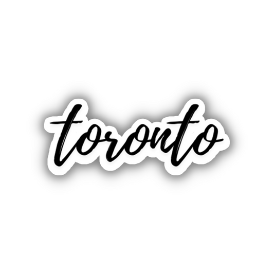 Toronto Cursive Sticker