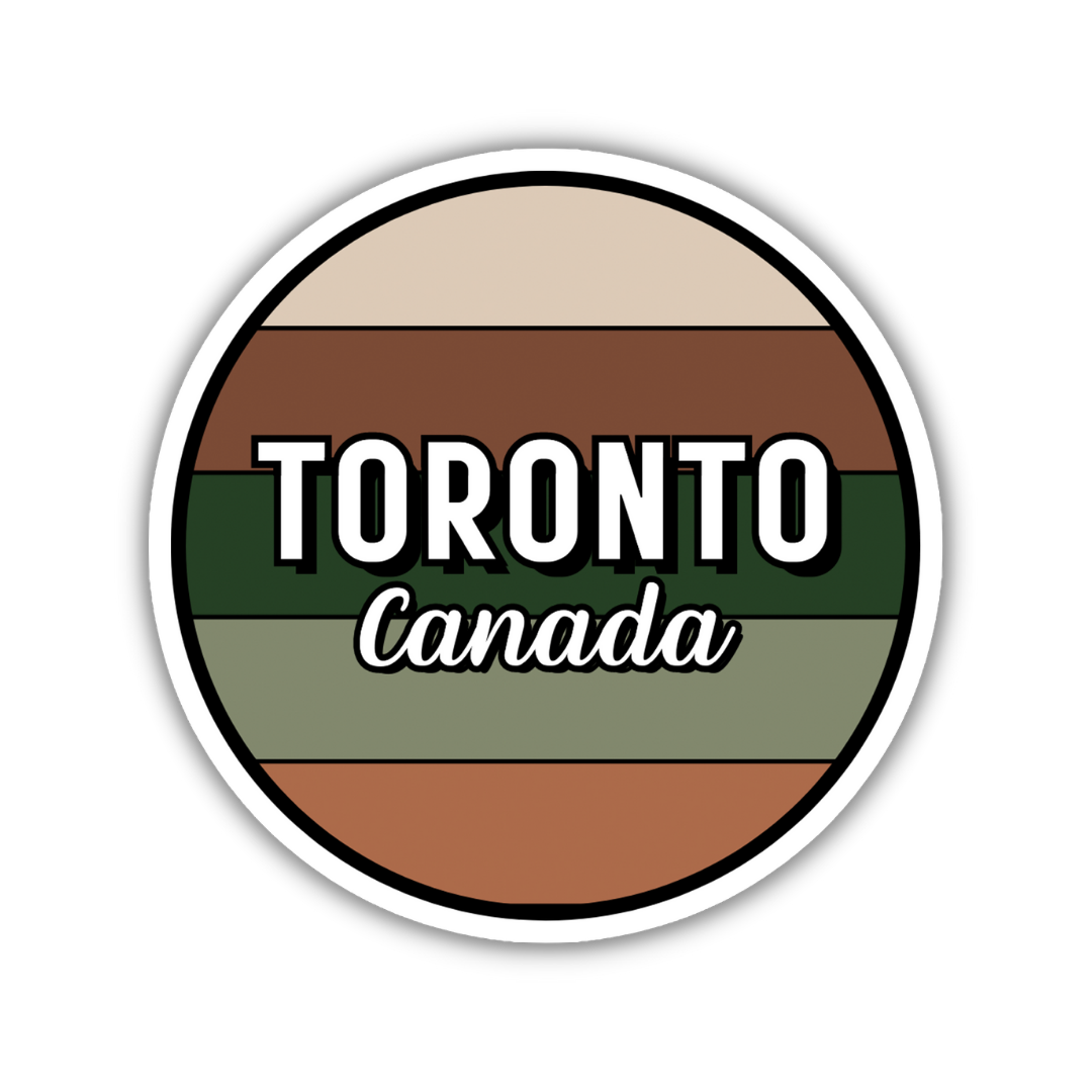 Toronto, Canada Circle Sticker