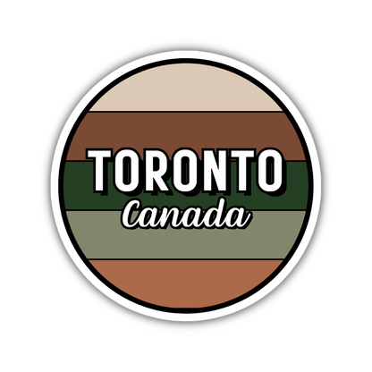 Toronto, Canada Circle Sticker