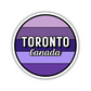 Toronto, Canada Circle Sticker