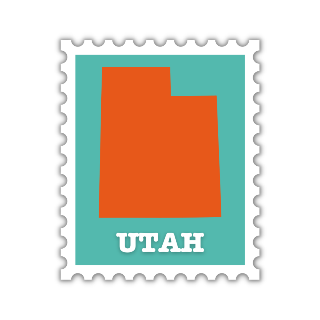 Utah Stamp Sticker