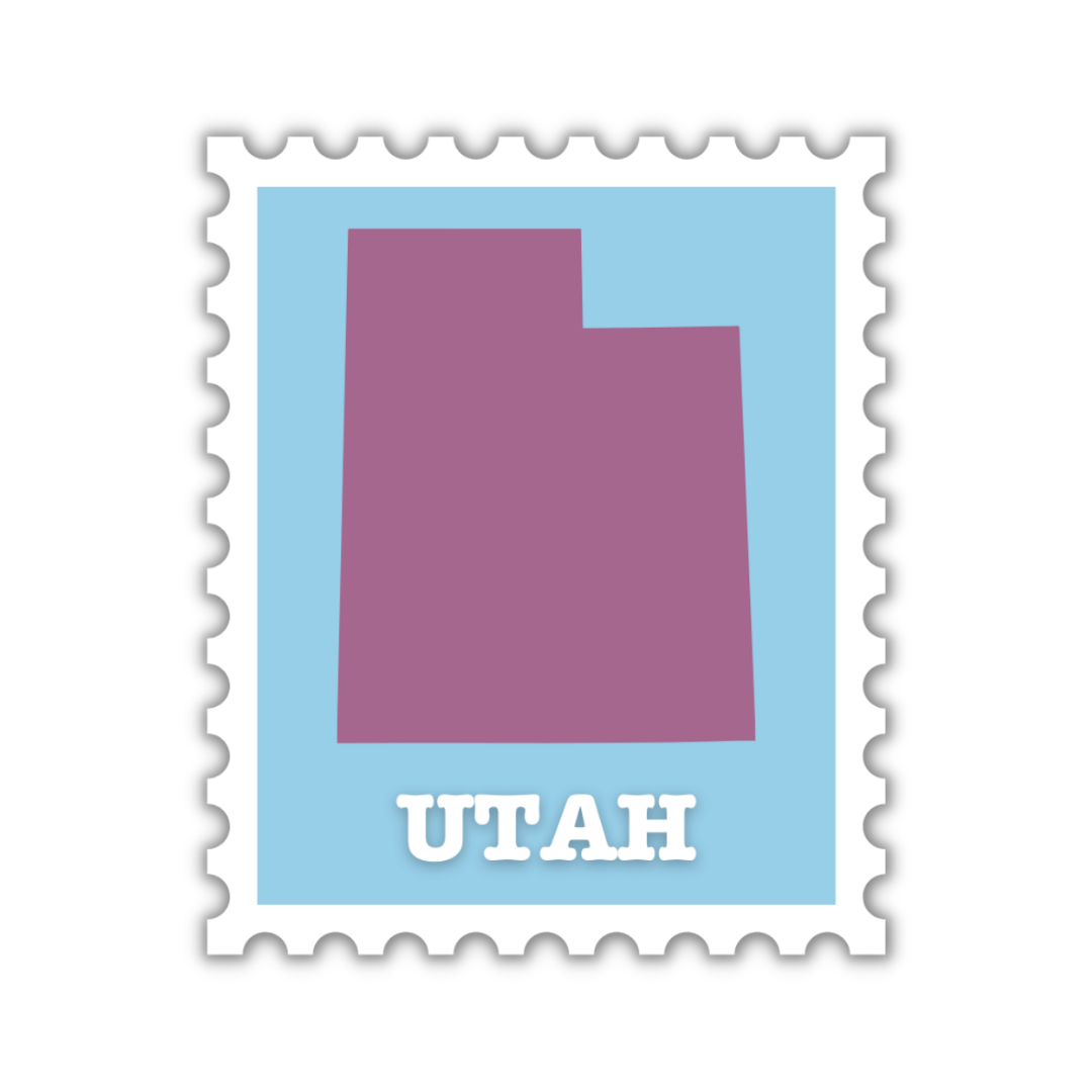 Utah Stamp Sticker