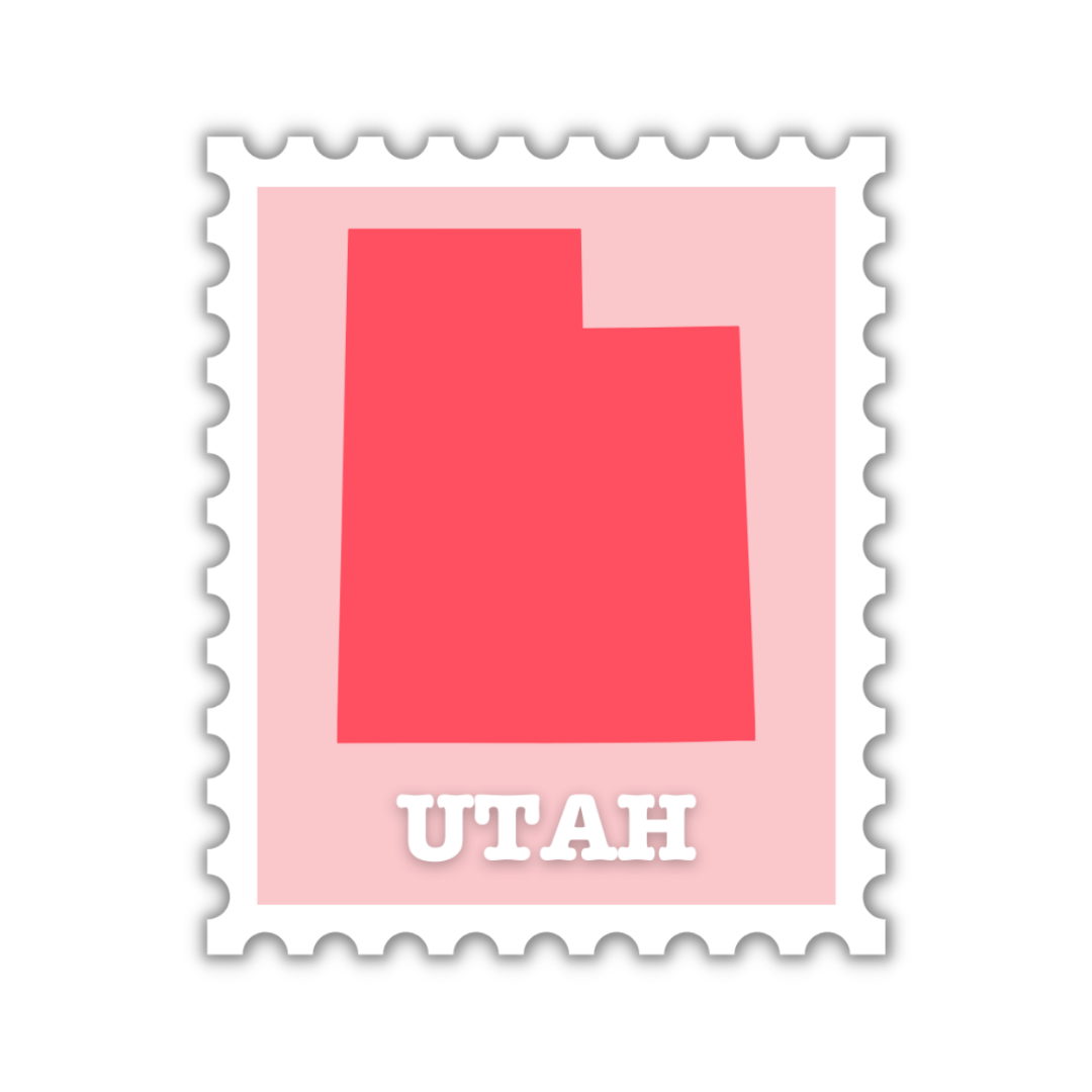 Utah Stamp Sticker